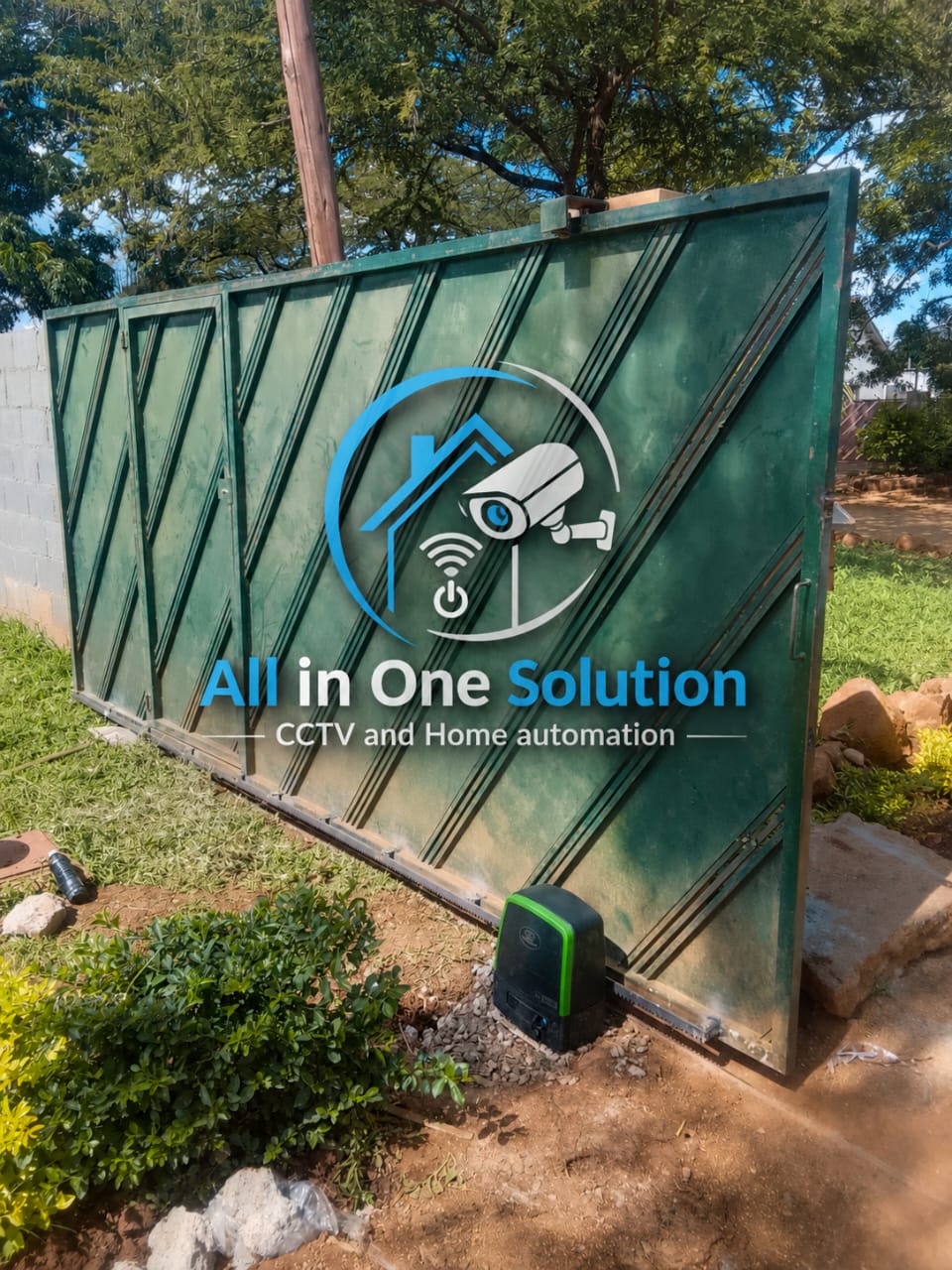 CENTURION sliding gate motor install — Gweru