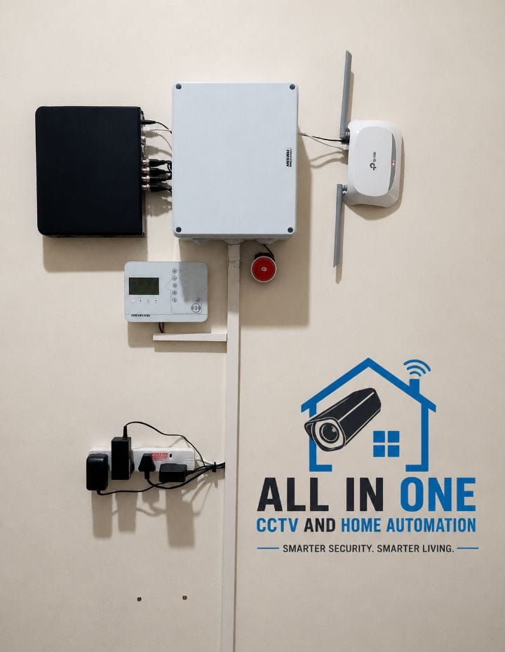 DVR, alarm panel & siren setup — Harare