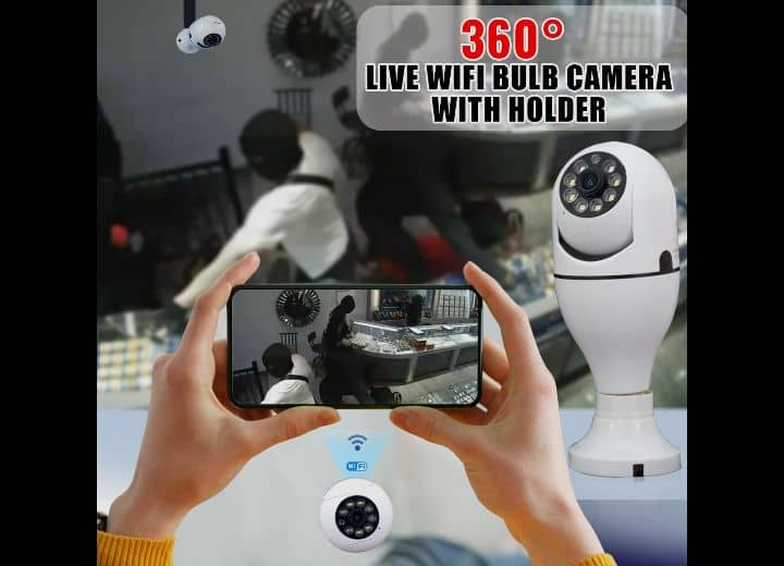 360° WiFi bulb camera